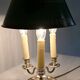 White metal bouillotte lamp, empire style – early twentieth century