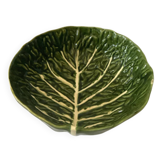 Large salad bowl with Portugal 507 cabbage barbotine