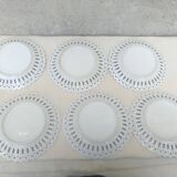 Assiettes a dessert en porcelaine