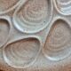 Large oyster plate Salins-les-Bains France vintage 41 cm