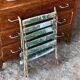 Vintage folding latte garden chair