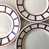 Set of 6 dessert plates Béarn Basque Country