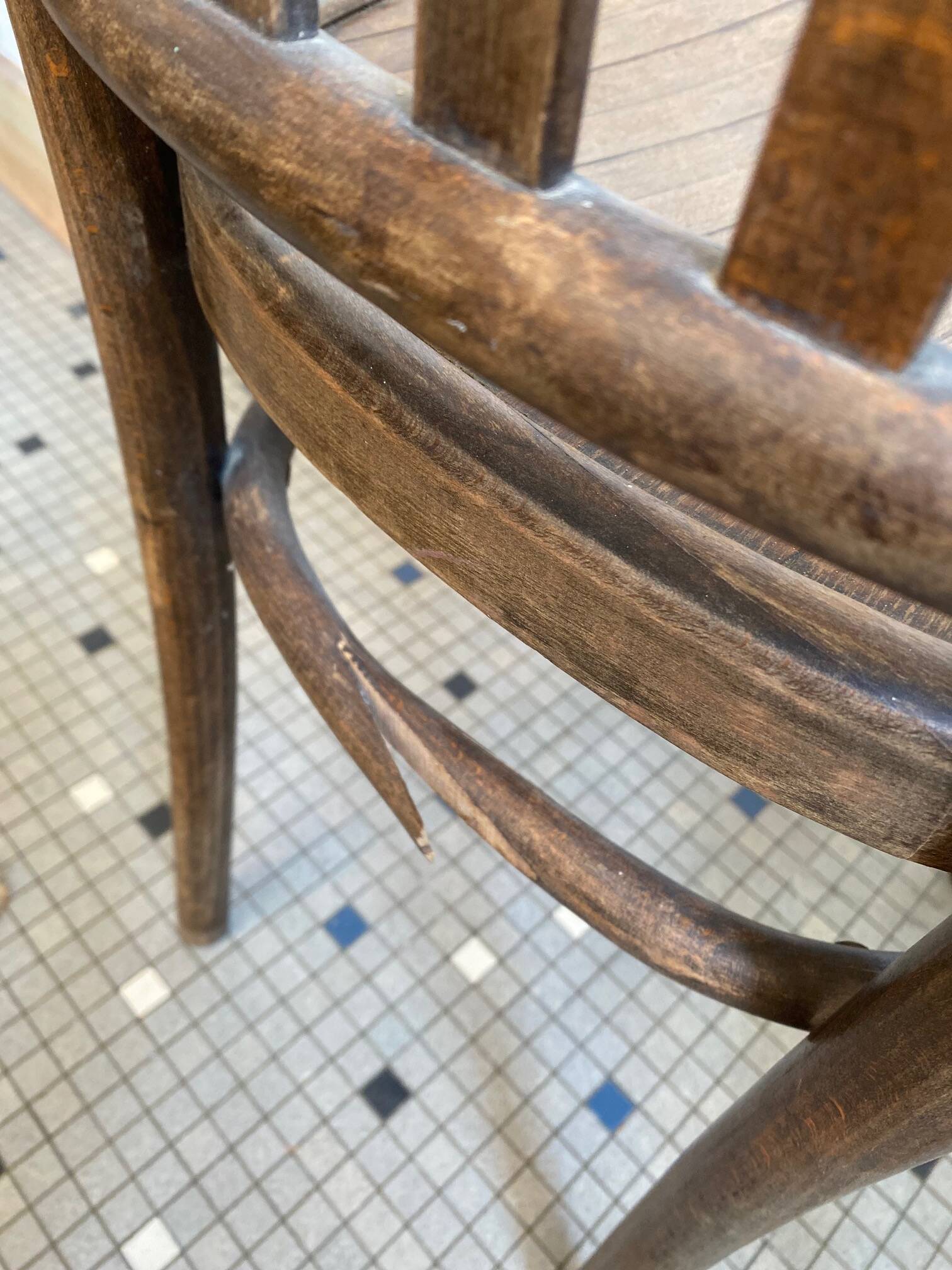 Set of two bistro chairs