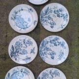 Service set in Longwy earthenware, Terre de fer.