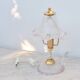 Pink Murano glass vintage table lamp, 1980s