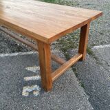 Large oak farm table