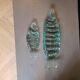 Pair of pressed glass sushi dishes