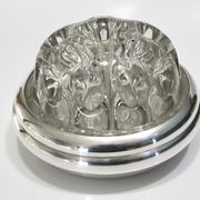 Pique flowers or wears silver metal pen Christofle Gallia