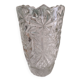 Transparent glass vase