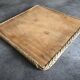 Ceramic tile trivet with vintage pattern woven wicker outline