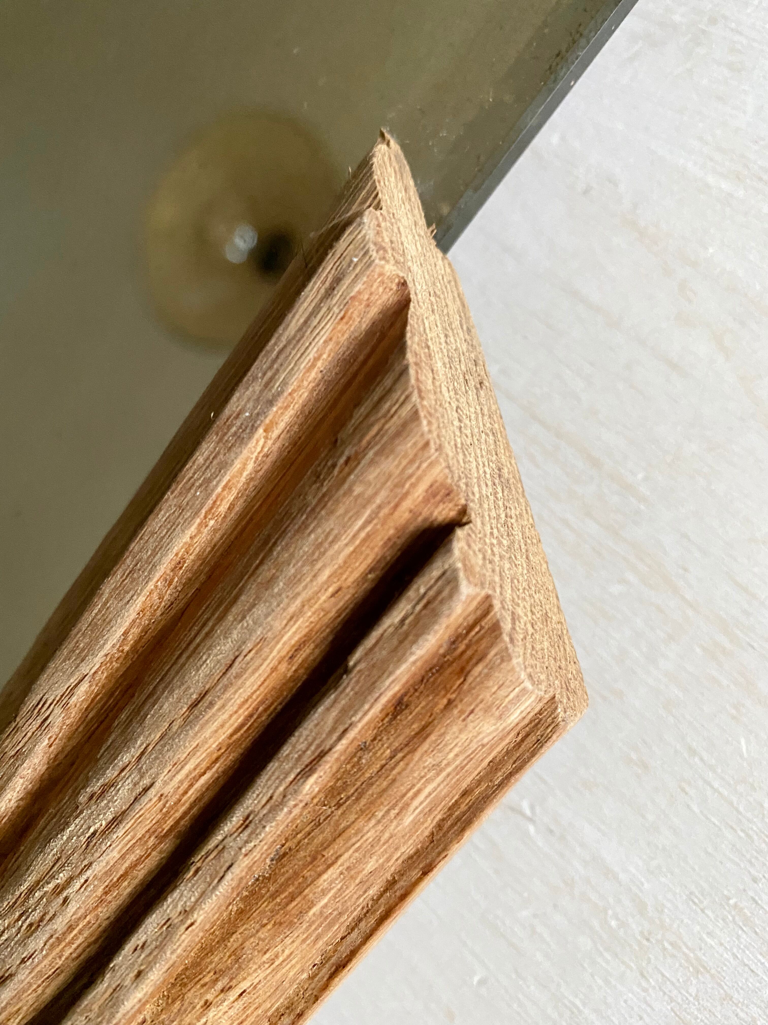 Wooden mirror 30s, 71x44 cm