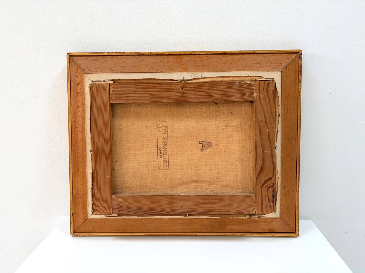 Marine Oil on canvas by JP. Guinegault (36 x 45)