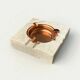 Brutalist ashtray by Fratelli Mannelli, travertine, Italy, circa 1970s