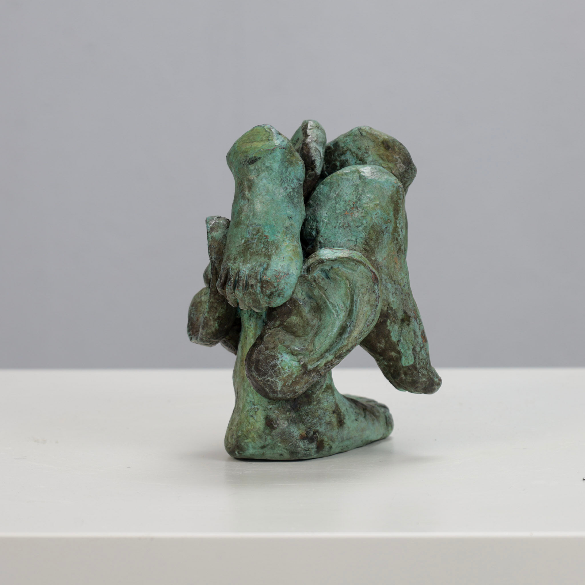 Sculpture en bronze figurative expressive, Pays-Bas, années 1970