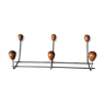 A Coats Door Double Metal Bar 6 Wood Balls Vintage Collection