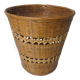 grand cache pot en rotin Vintage