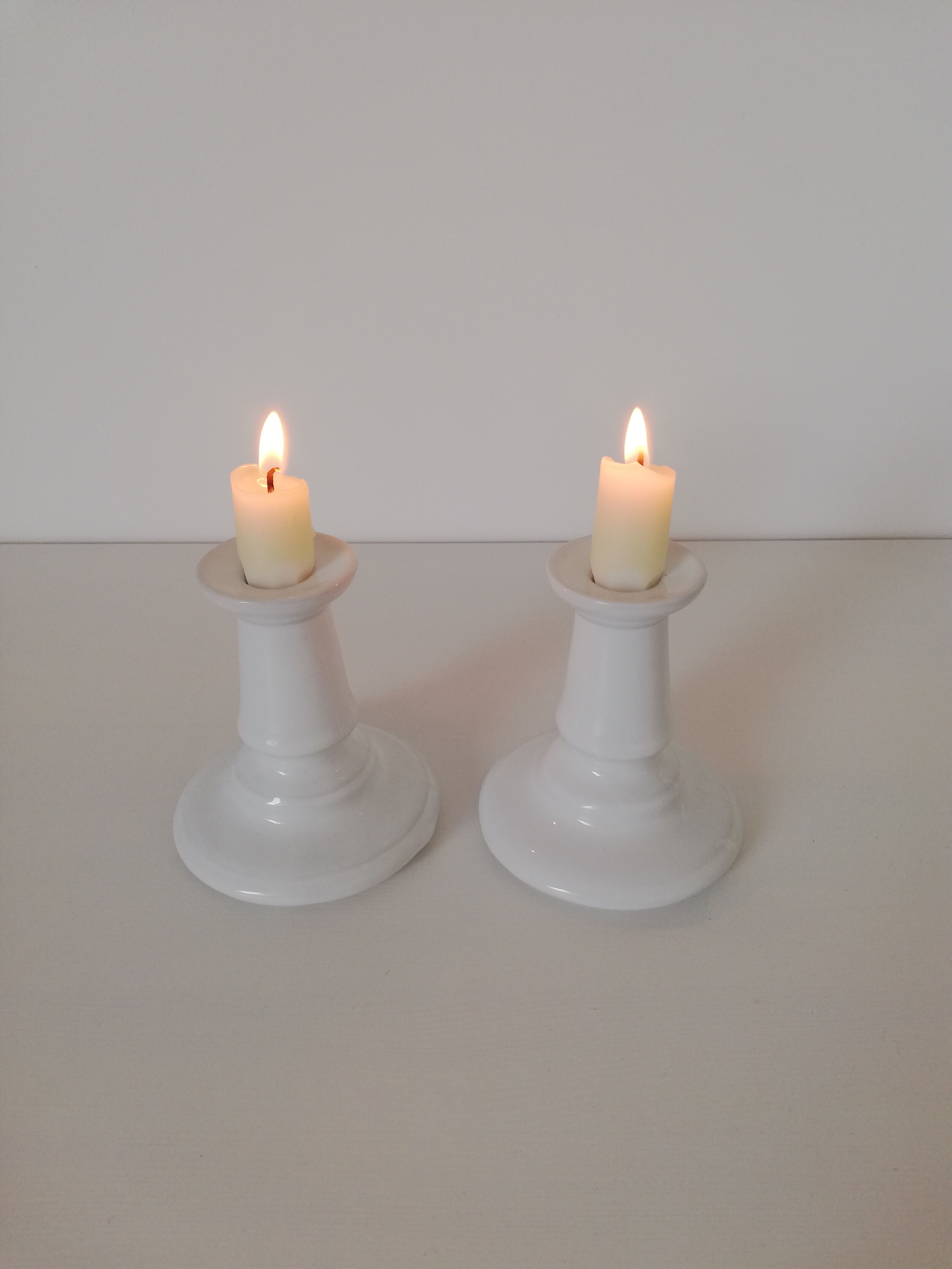 Vintage ceramic candle holders