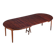 Henning Kjaernulf dining table in rosewood Soro Stole Denmark 1960