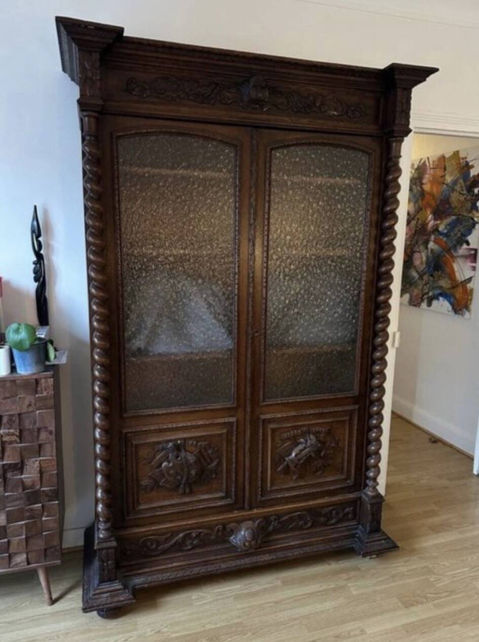 French Renaissance library Barley twist renaissance