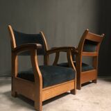 Pair of 1930's Dutch lounge chairs