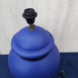 Pied de lampe bleu  H54 cm