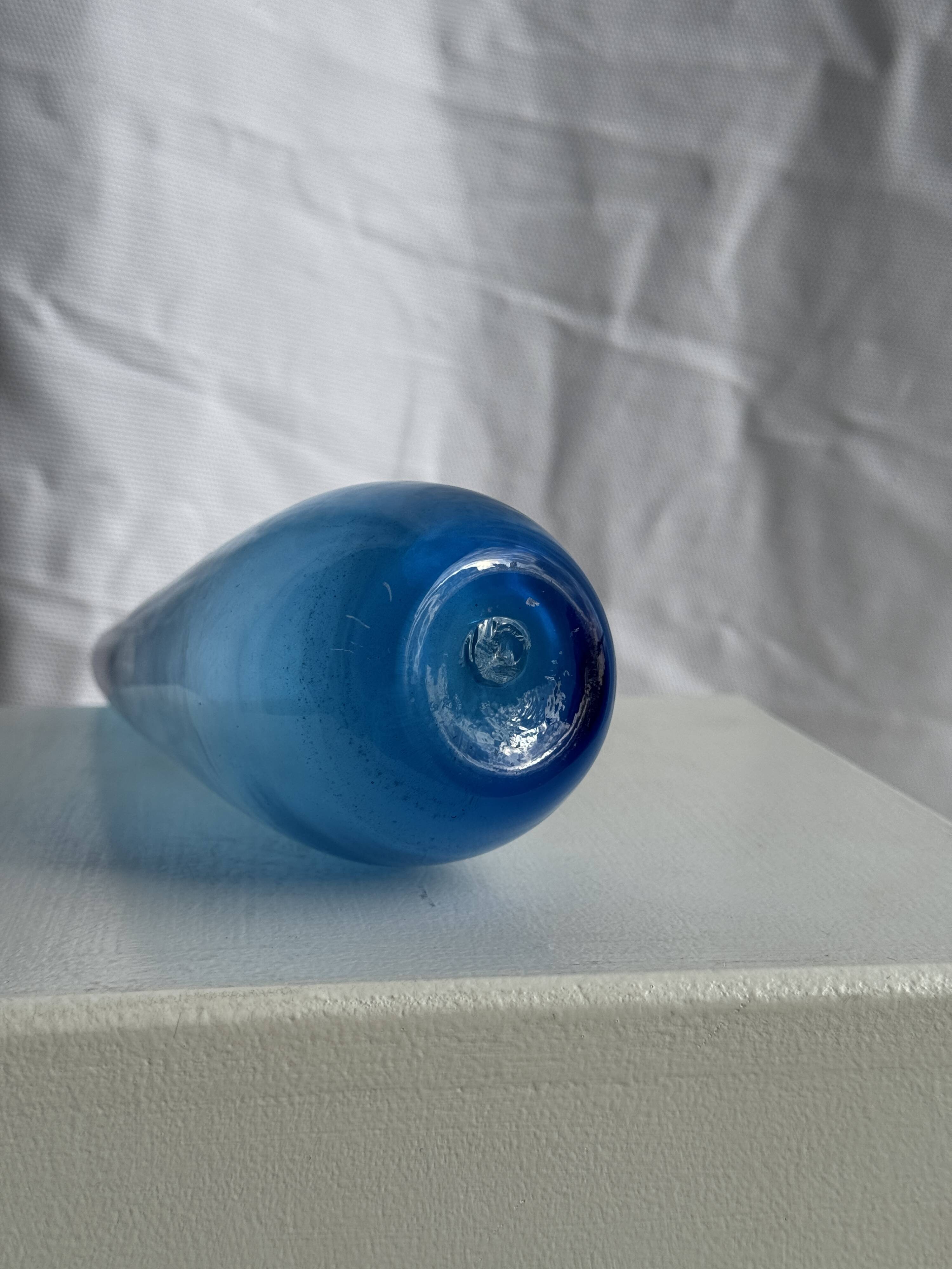 Blue soliflore vase H25 D7