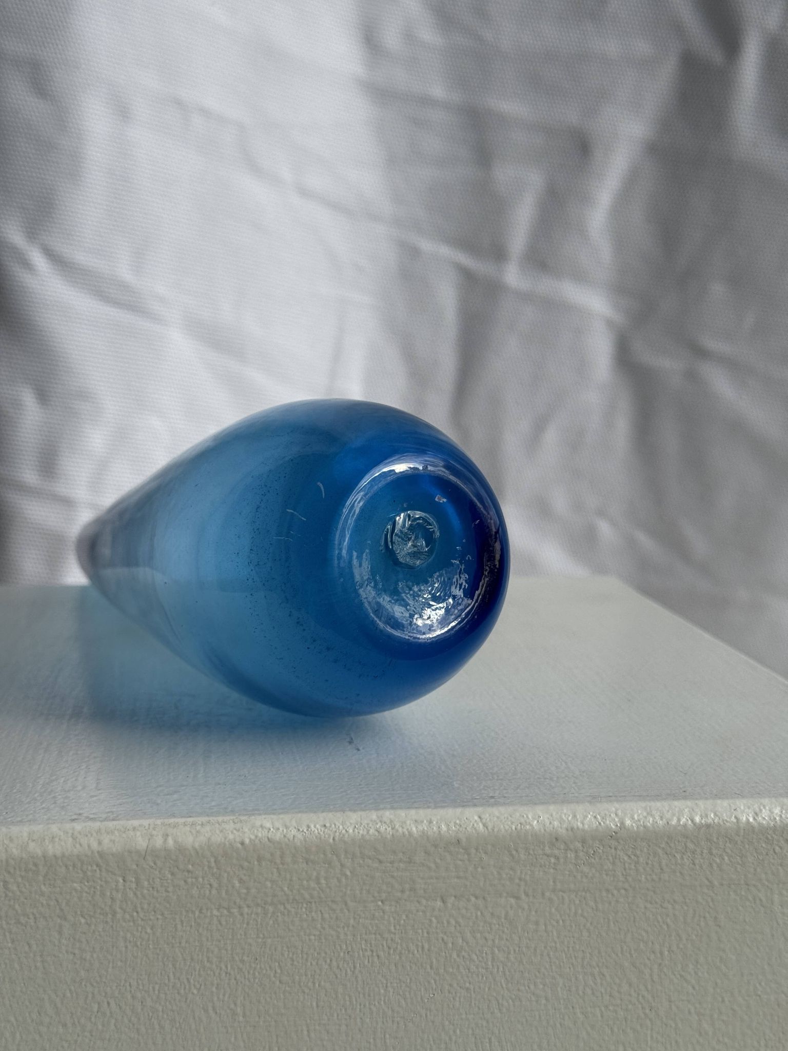 Blue soliflore vase H25 D7