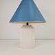 White Ceramic Palm Tree Table Lamp in the style of Serge Roche, 1970s