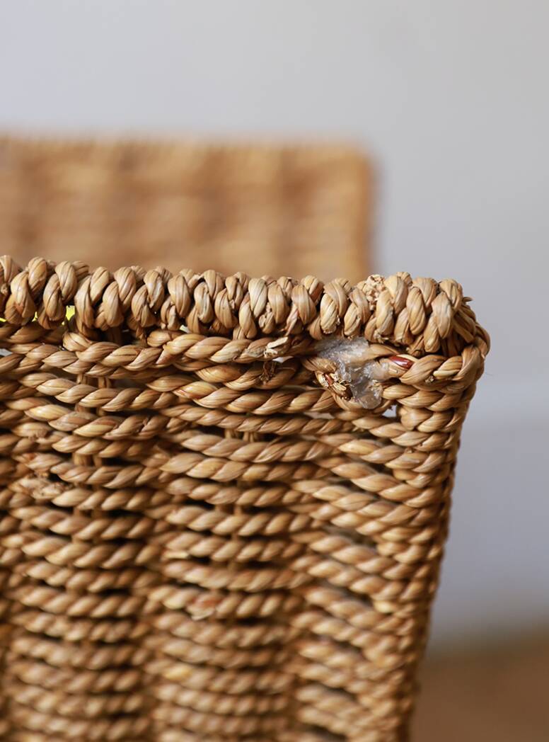 vintage rope magazine rack