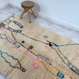 Handmade moroccan berber carpet 264 x 150 cm