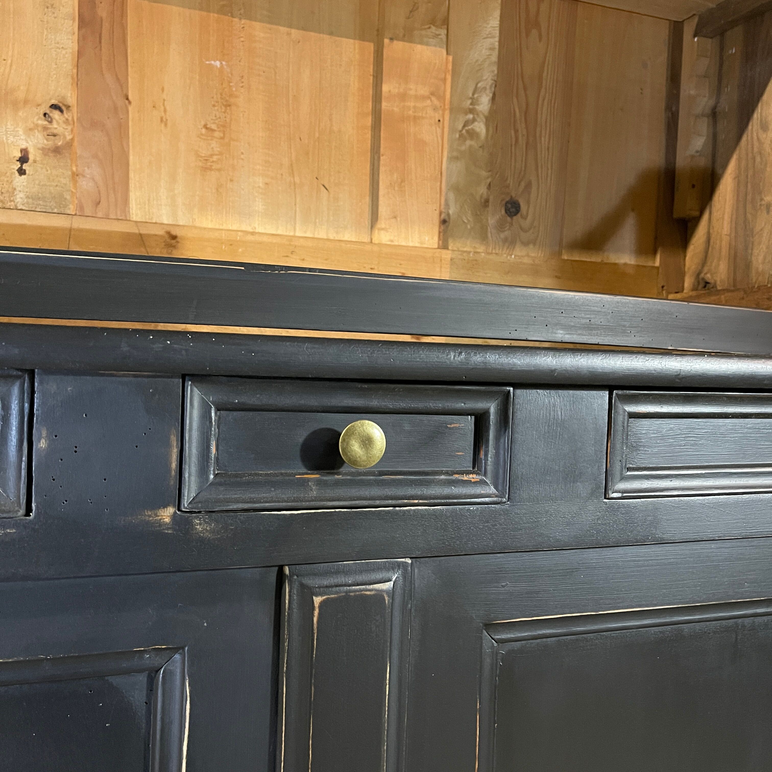 Black patina cupboard