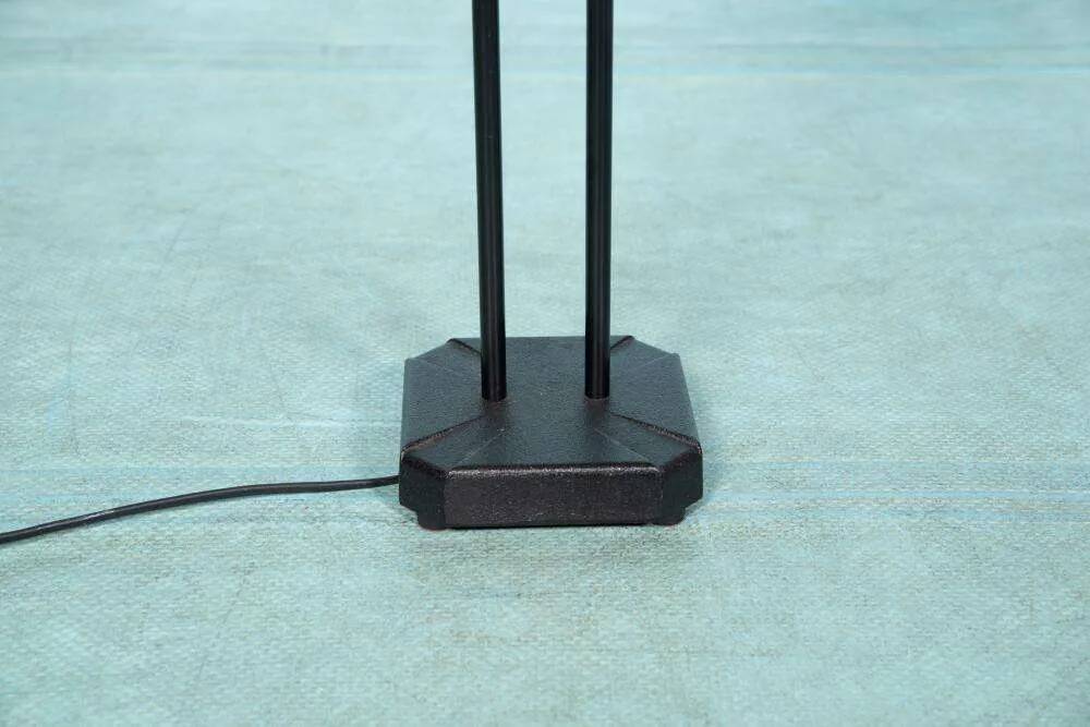 1980s IKEA floor lamp, Memphis Vistofta medium table lamp.