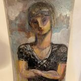 Portrait de femme signé Landauer