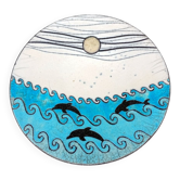 Vintage Italian Raku Ceramic Plate