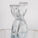Double candle holder in Vannes crystal