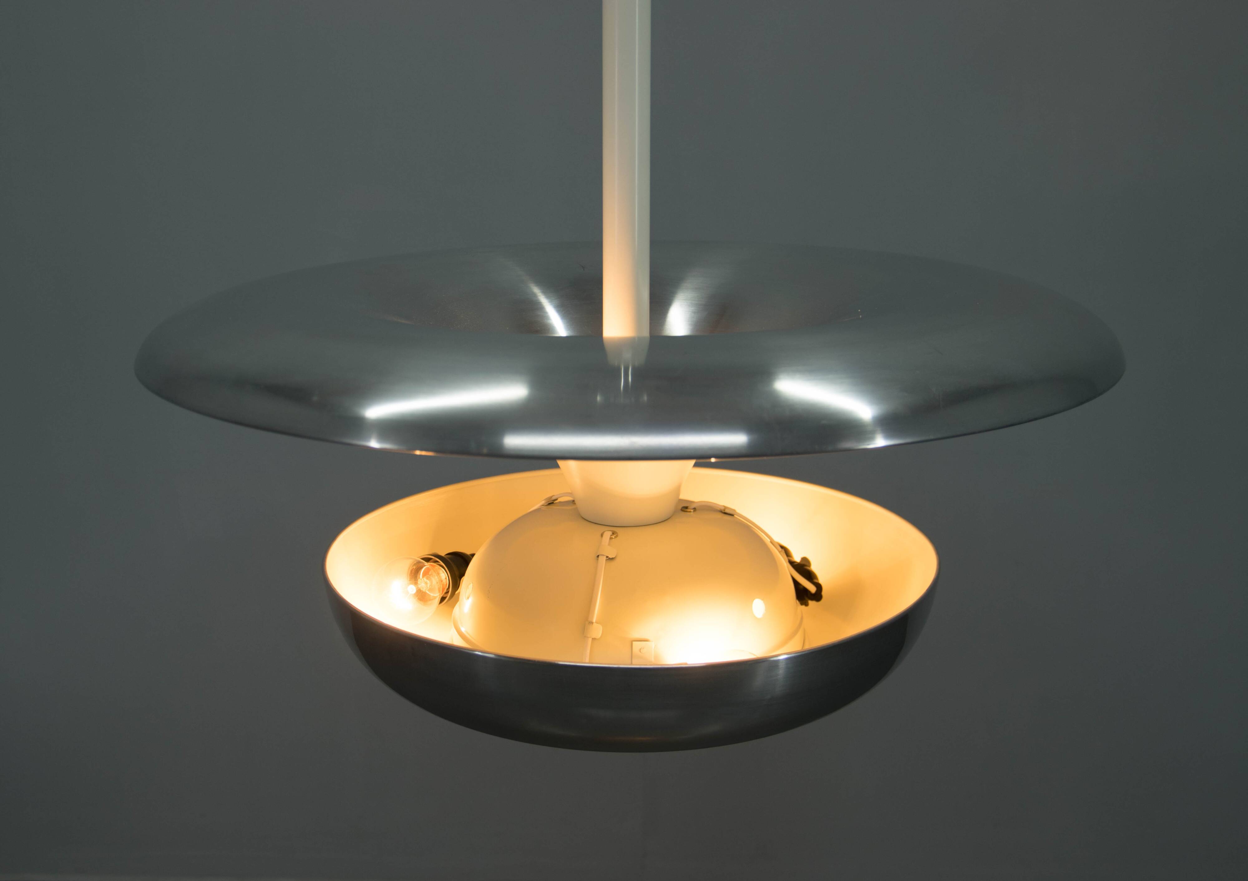 Large Bauhaus Chandelier by IAS, 1920s, Restored