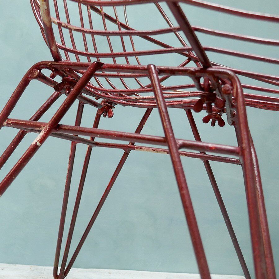 Metal basket Chair years 50