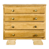 Art Deco chest of drawers with marble top