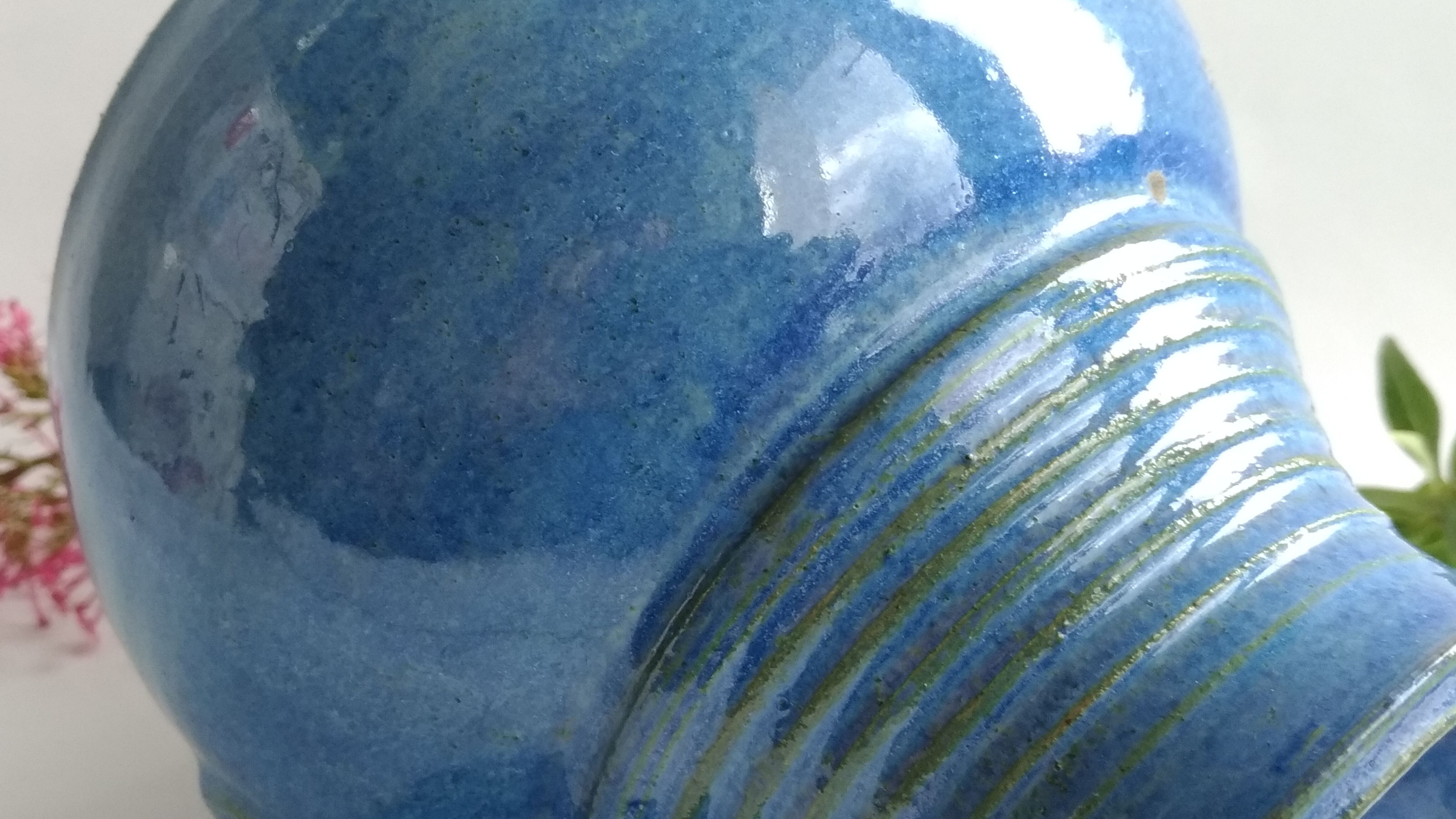 Vintage pitcher in blue sandstone 1kg