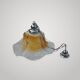 Vintage Flower Suspension Lamp Murano Glass Mazzega Italy 1960s/70s