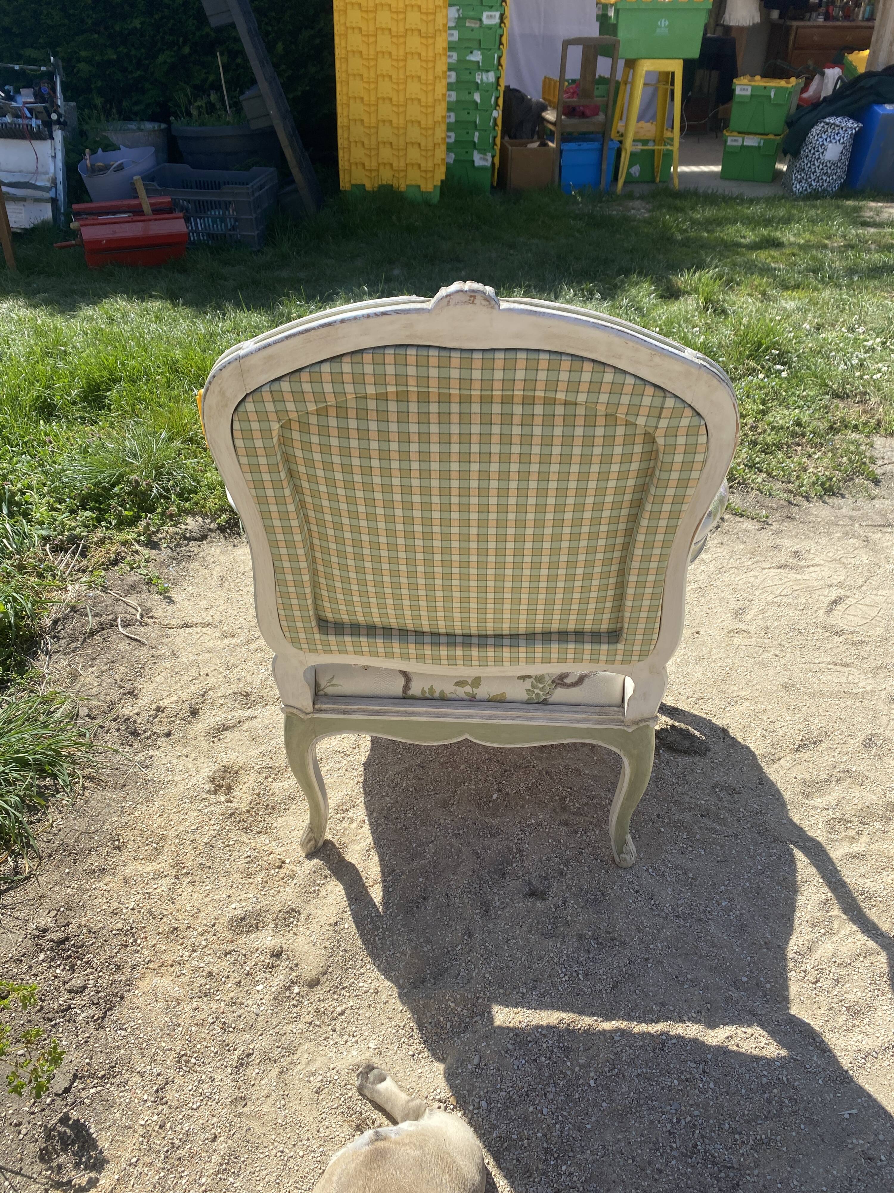 flowered bnac armchair