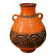 Important glazed ceramic vase, baluster-shaped with a generous body.