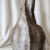 Jean Linard, the milestone, sculptural vase in stoneware, unique piece, in very good condition.