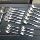 Set of 19 cutlery forks spoons large and small louche silver metal