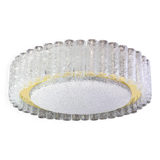 1 of 2 Stunning Murano Glass Tubes Ceiling Light by Doria, Germany, 1960s