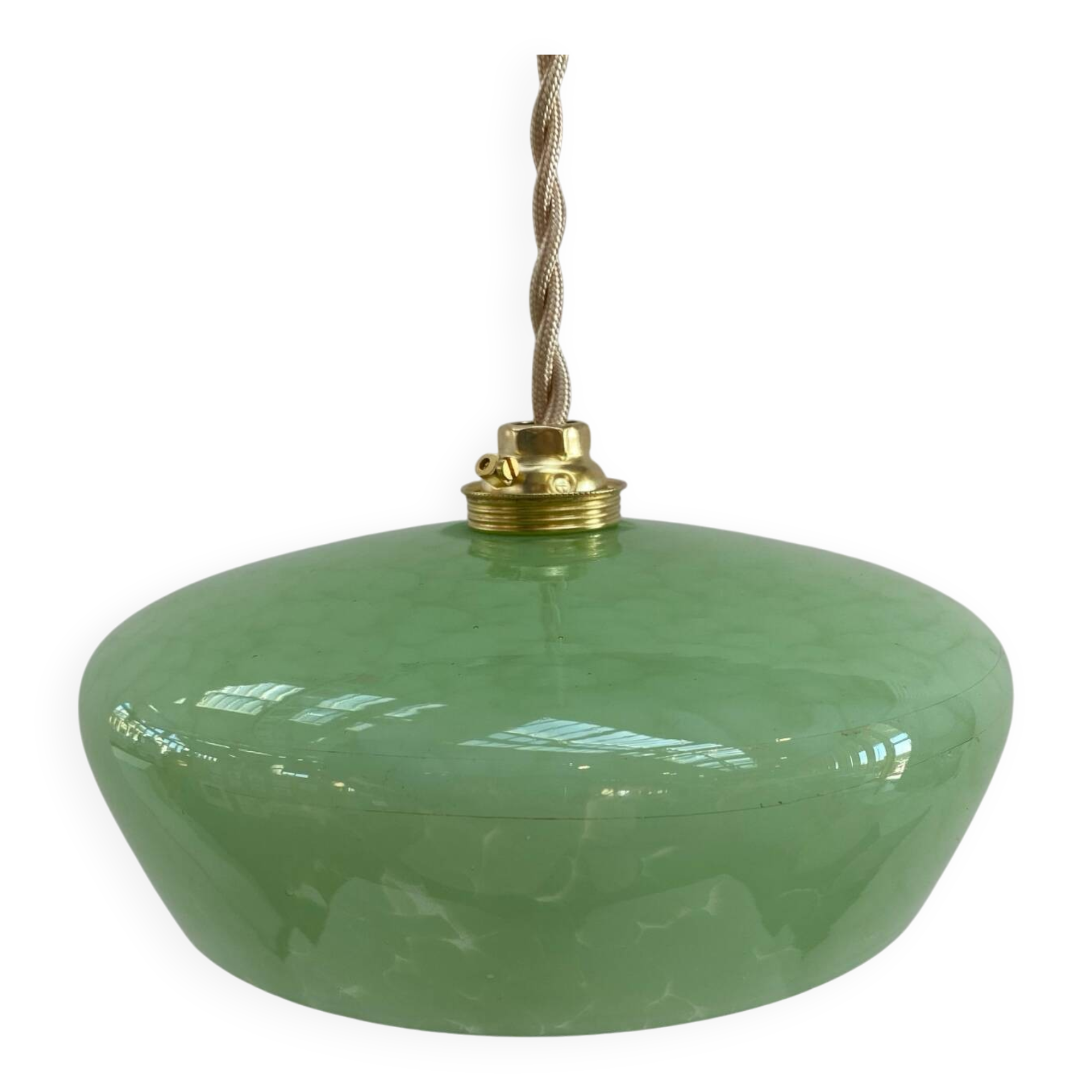 Green Clichy glass pendant light