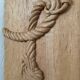 Sculpture bas relief noeud bois