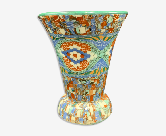 Vase mosaïque 24 Gerbino, Vallauris | Selency