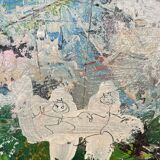 Felix Bachmann, Abstract Composition, 1910, Acrylic & Mixed Media on Board, Framed