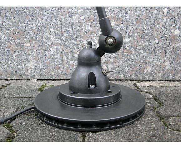Lamp Jielde vintage graphite e-reader 2 arms of Jean Louis Domecq 1960